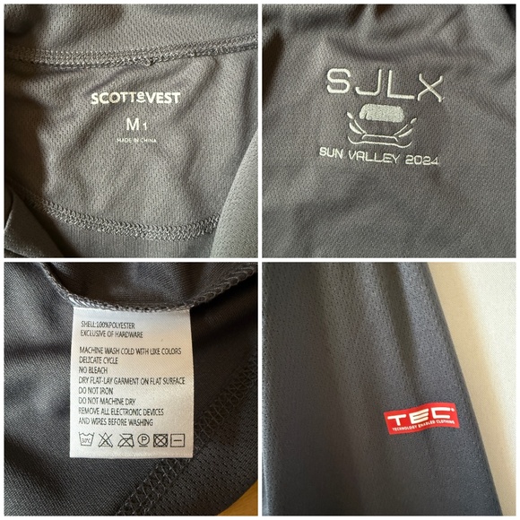 SCOTTEVEST 1/4 ZIP TOP LOGO LIGHTWEIGHT ATHLETIC SUN VALLEY ALLEN & CO M1 XXL - Picture 12 of 12